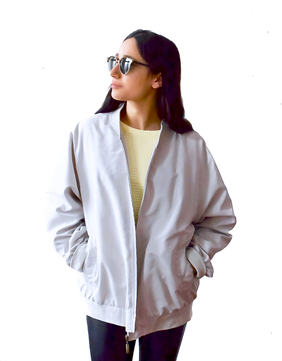 Vintage 90s grey bomber jacket